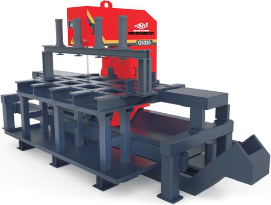 ISO9001 εγκεκριμένο πριόνι ζωνών 22m/Min 4000W κάθετο για την κοπή μετάλλων
