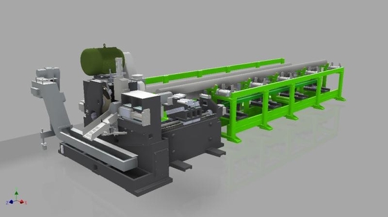 Ηλεκτρική μηχανή πριονιών 7.5kw 150r/Min αυτόματη κυκλική με τον τροφοδότη φραγμών
